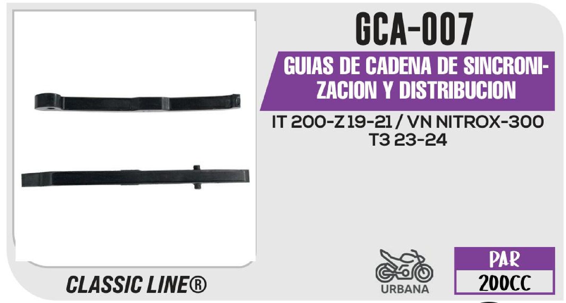 GUIAS DE CADENA DE SINCRONIZACION Y DISTRIBUCION / GCA-007