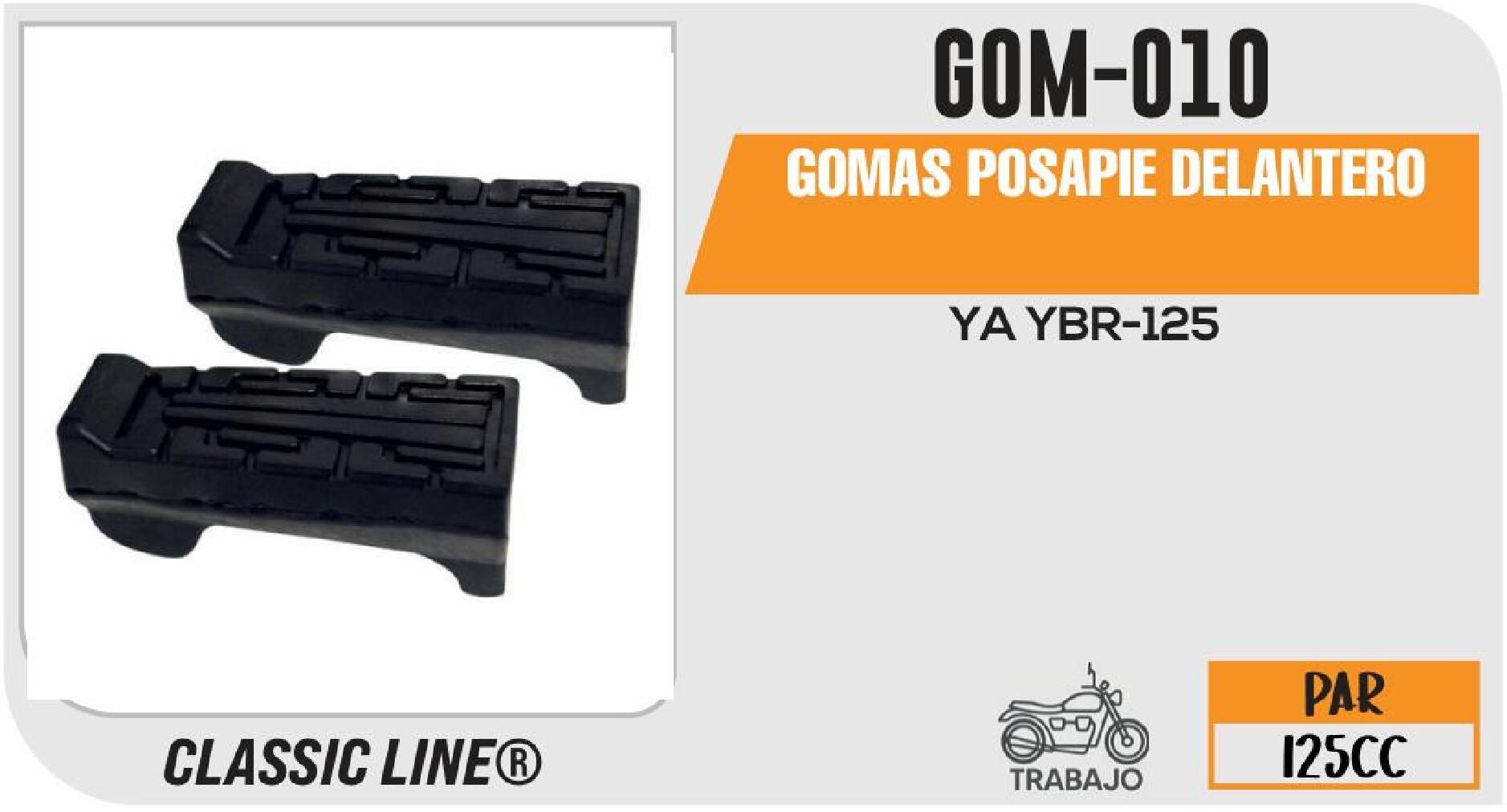 GOMAS POSAPIE DELANTERO / GOM-010