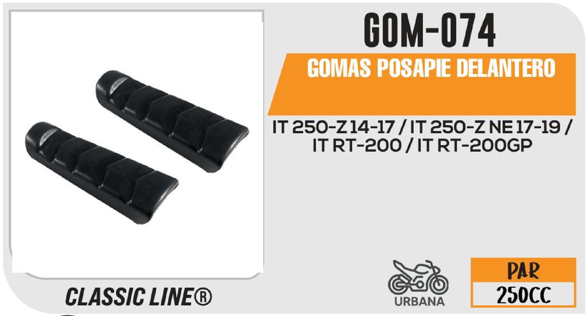GOMAS POSAPIE DELANTERO / GOM-074