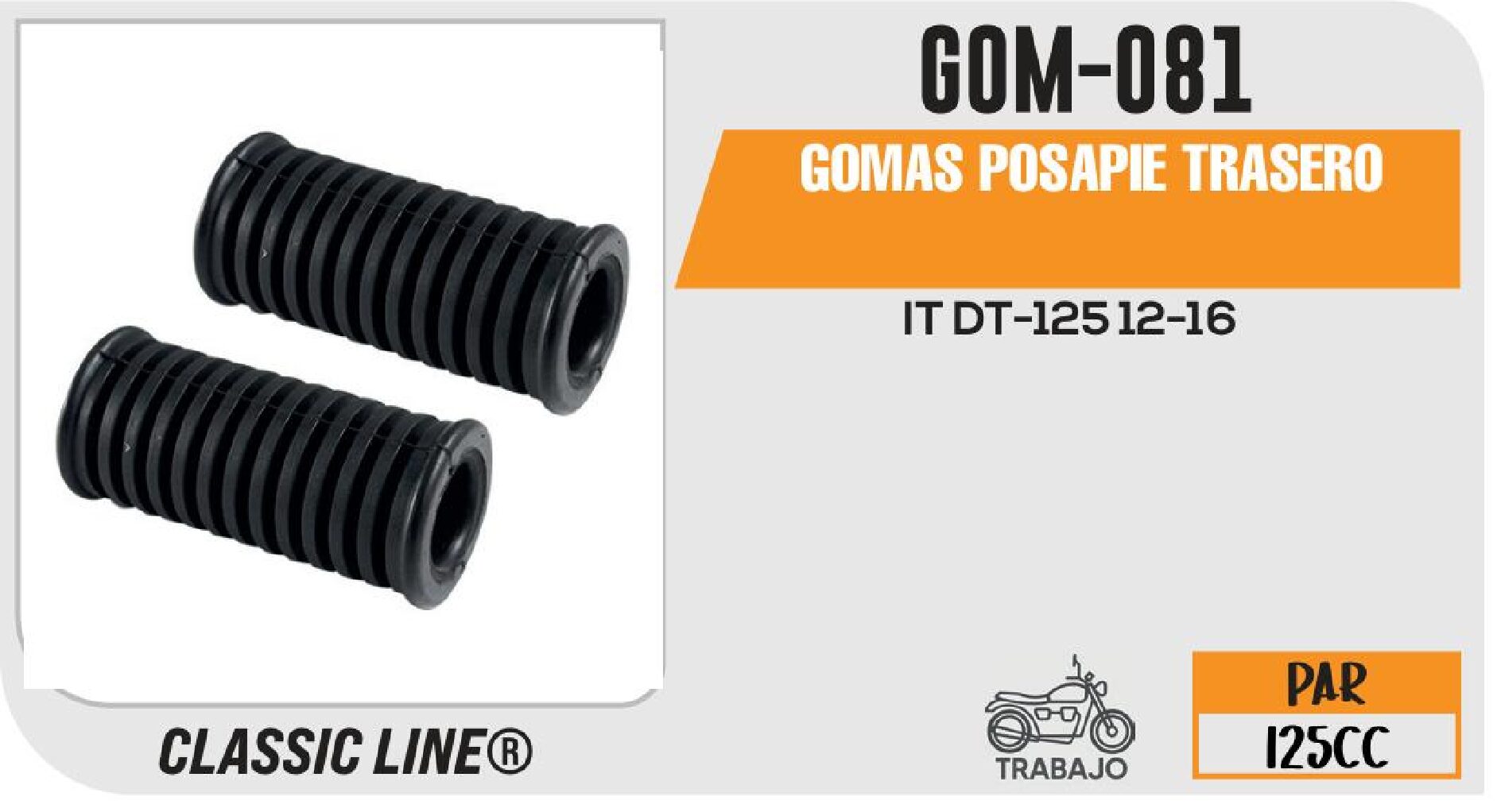 GOMAS POSAPIE TRASERO / GOM-081
