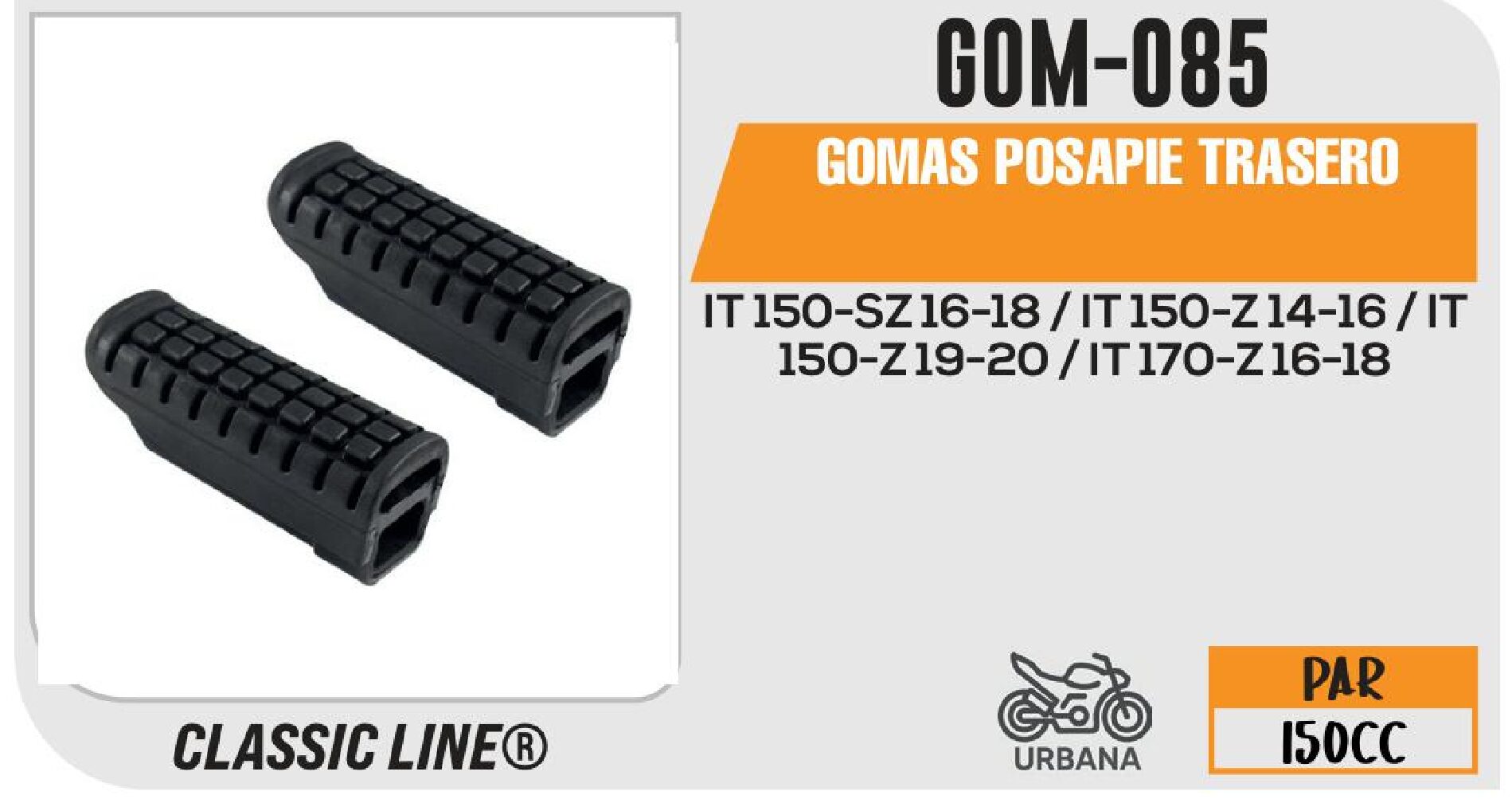 GOMAS POSAPIE TRASERO / GOM-085
