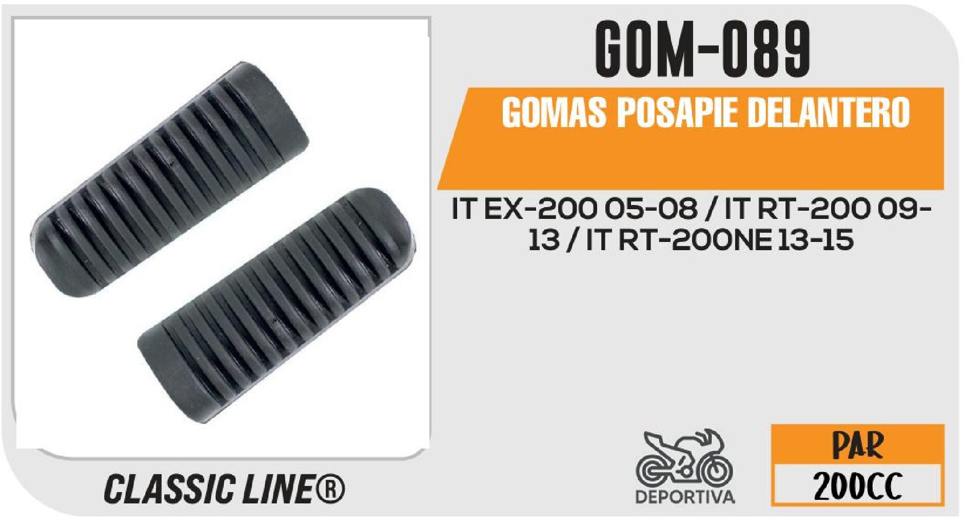 GOMAS POSAPIE DELANTERO / GOM-089