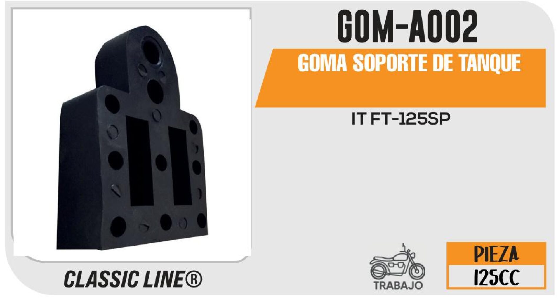 GOMA SOPORTE DE TANQUE / GOM-A002