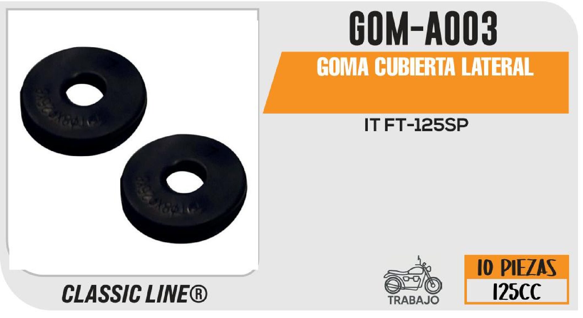 GOMA CUBIERTA LATERAL / GOM-A003