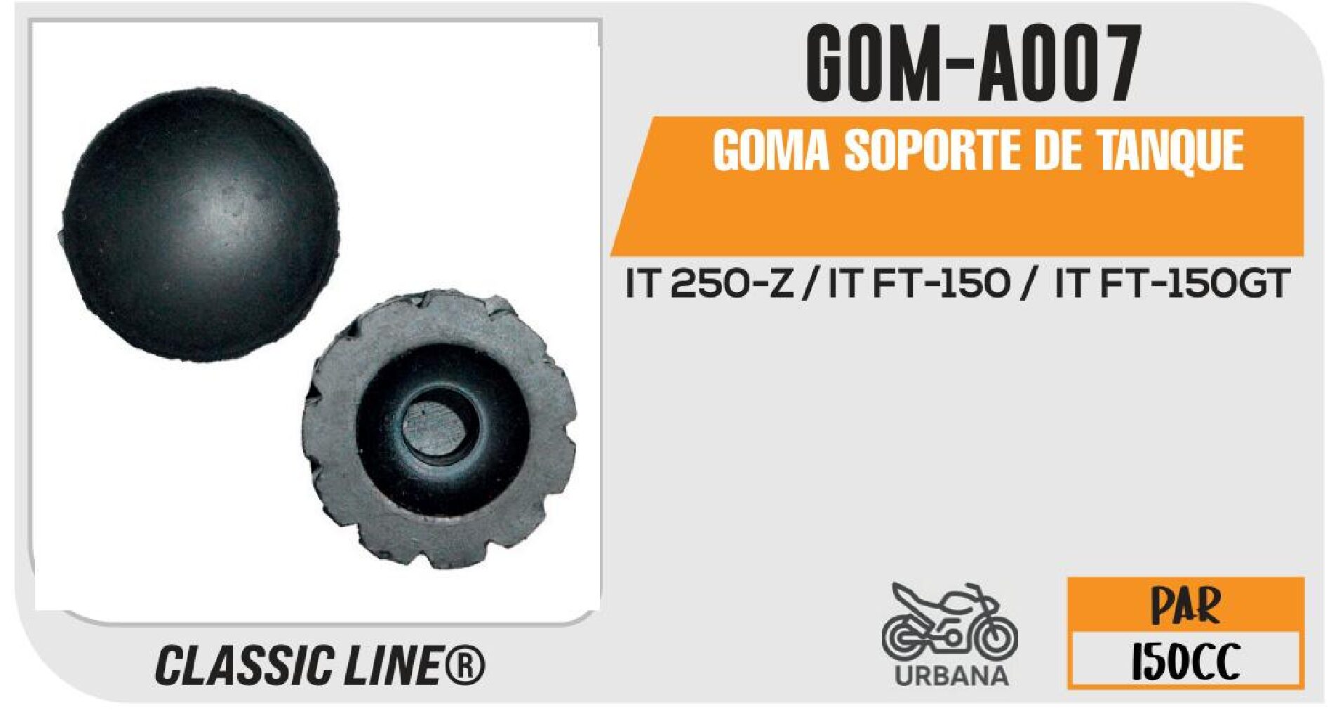 GOMA SOPORTE DE TANQUE / GOM-A007