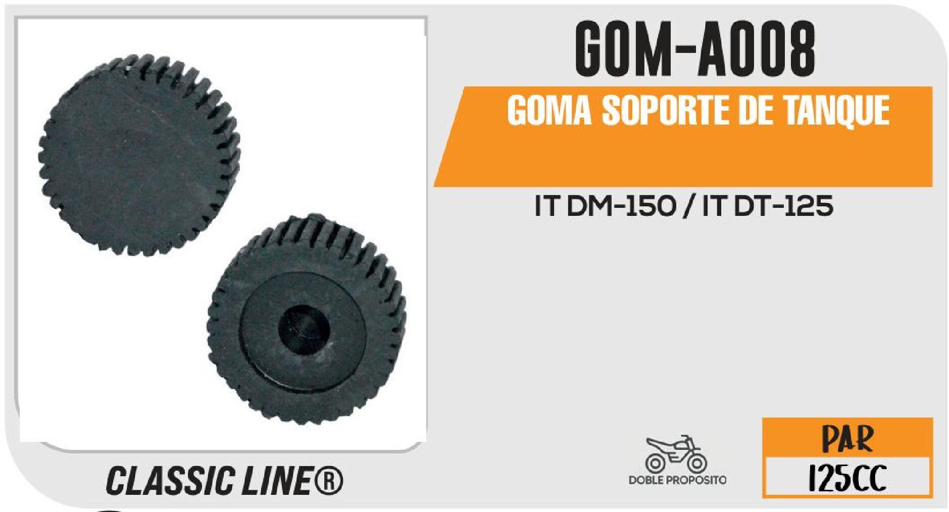 GOMA SOPORTE DE TANQUE / GOM-A008