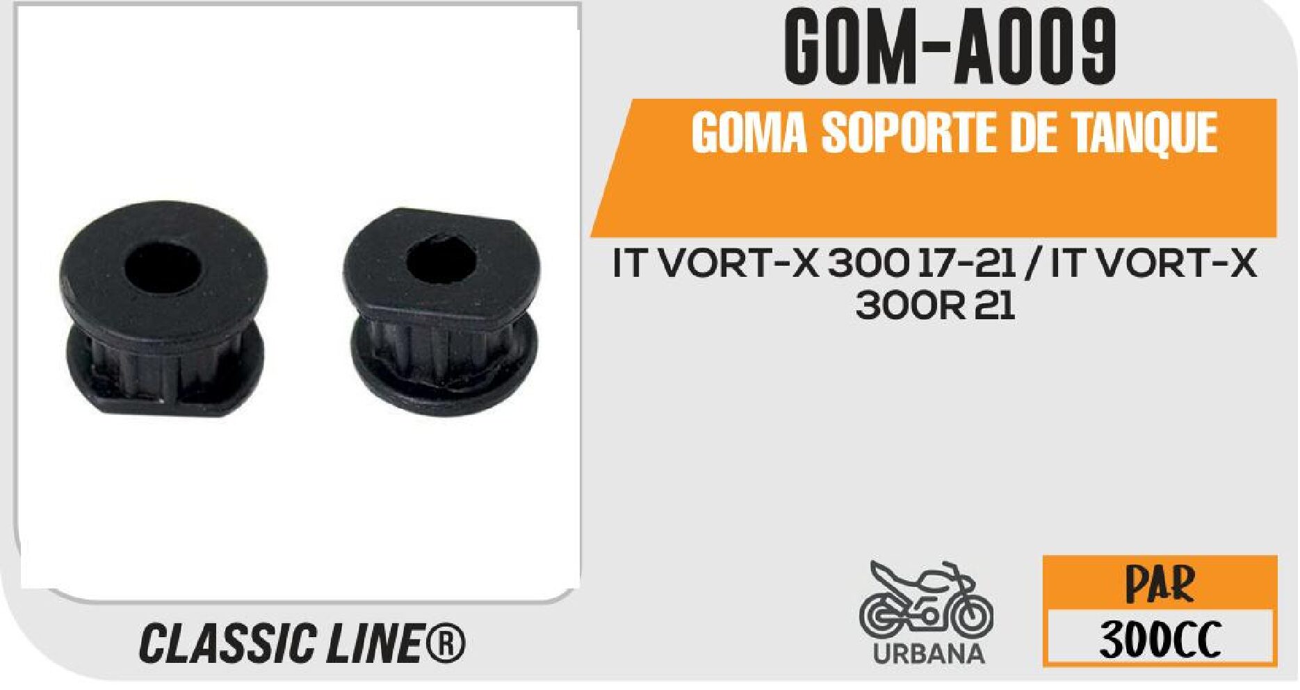 GOMA SOPORTE DE TANQUE / GOM-A009