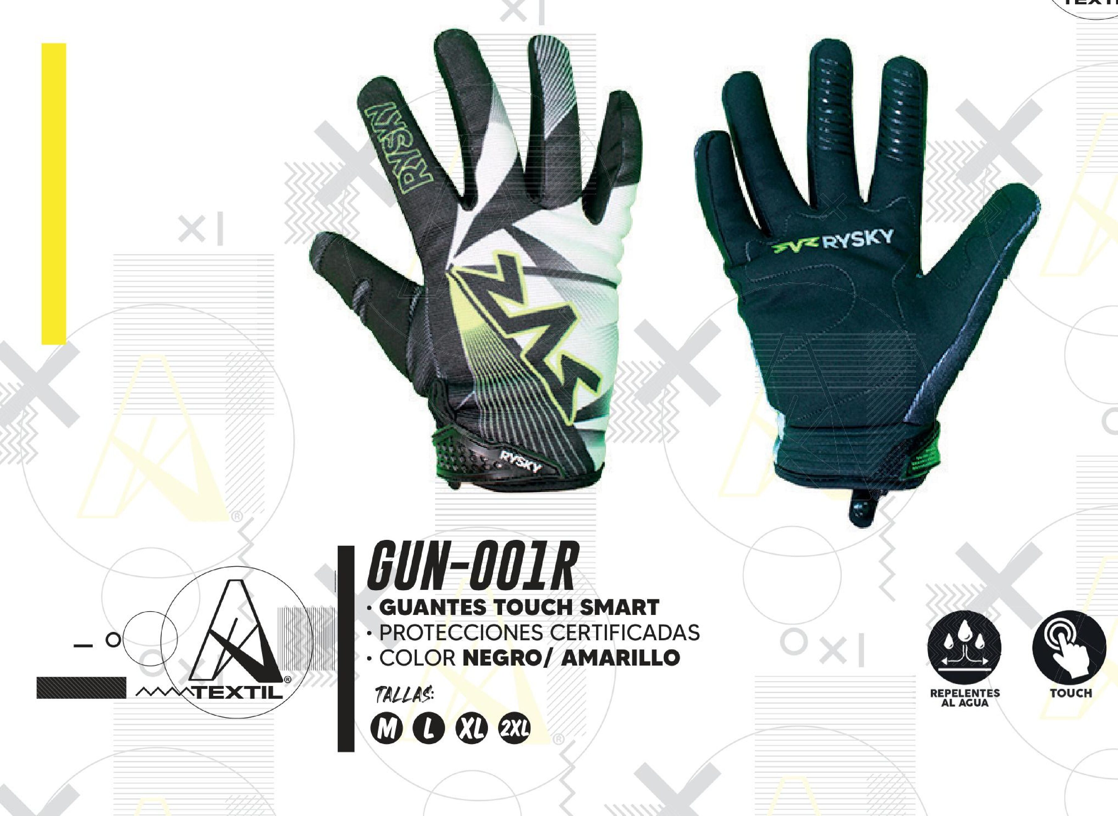 Guantes A-GLOVES smart Touch Screen con antiderrapante / GUN-001R-XL