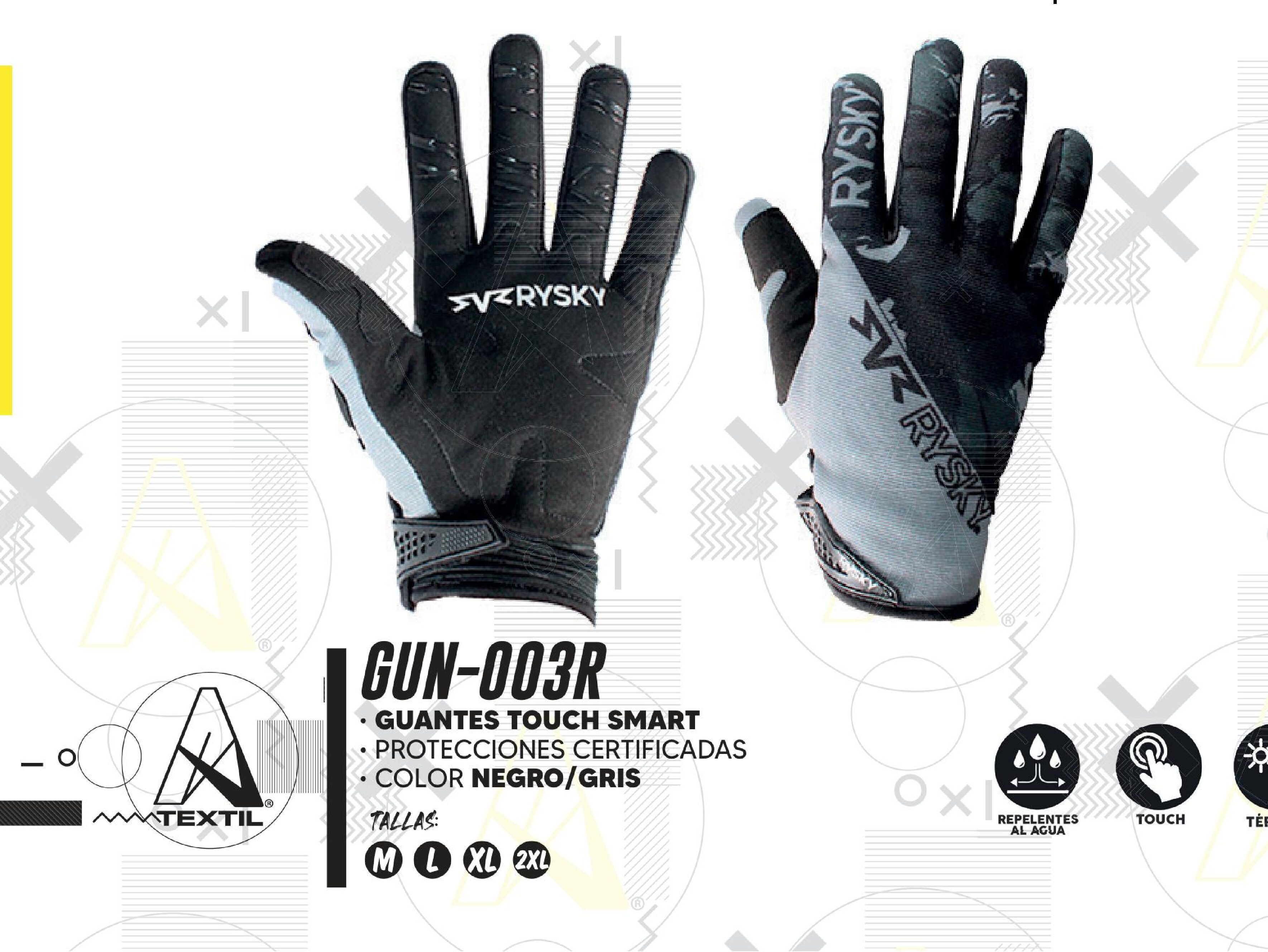 GUANTES A-GLOVES SMART TOUCH SCREEN CON ANTIDERRAPANTE / GUN-003R-M