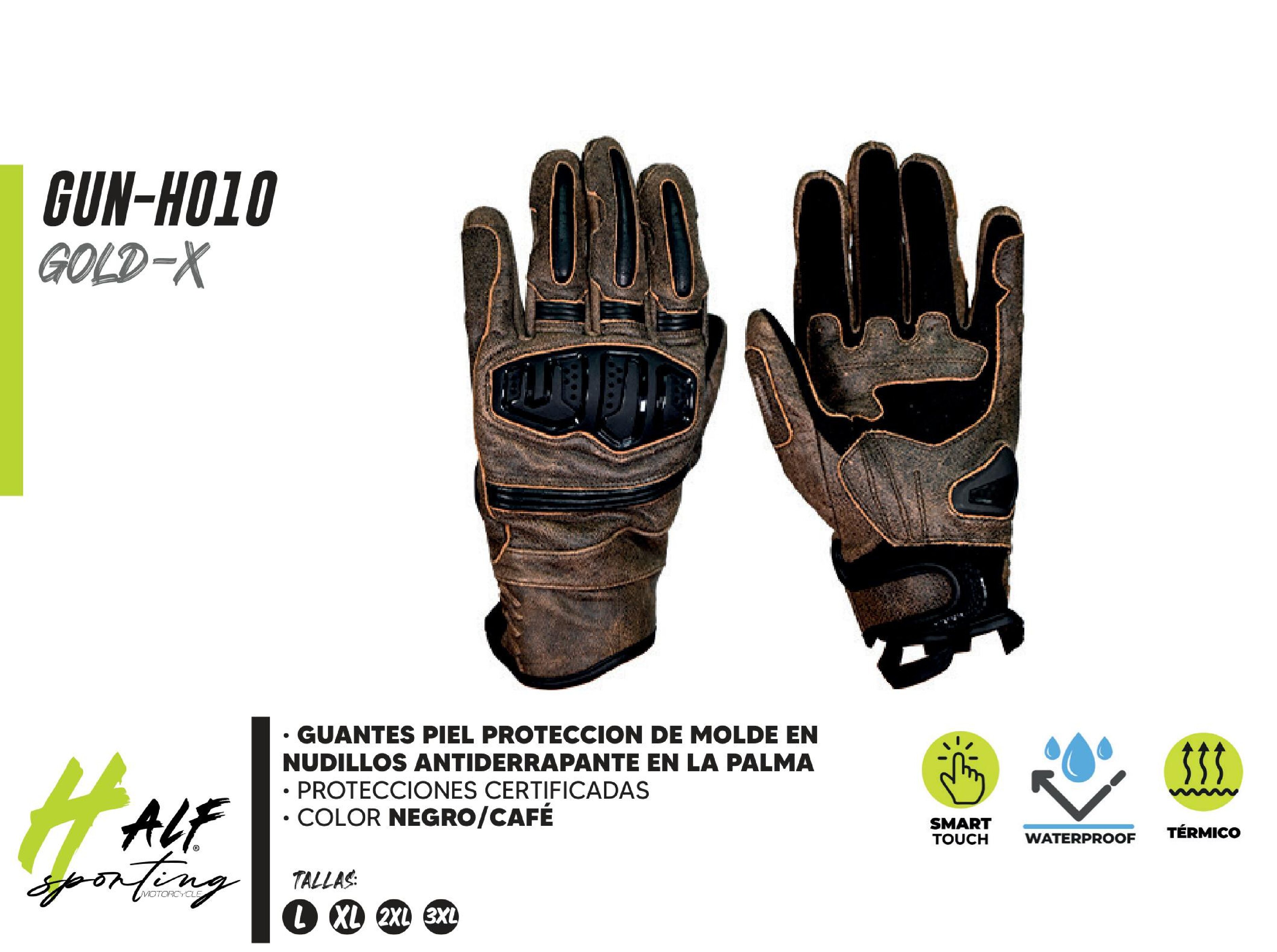 GUANTES PIEL PROTECCION DE MOLDE EN NUDILLOS ANTIDERRAPANTE EN LA PALMA / GUN-H010-2XL
