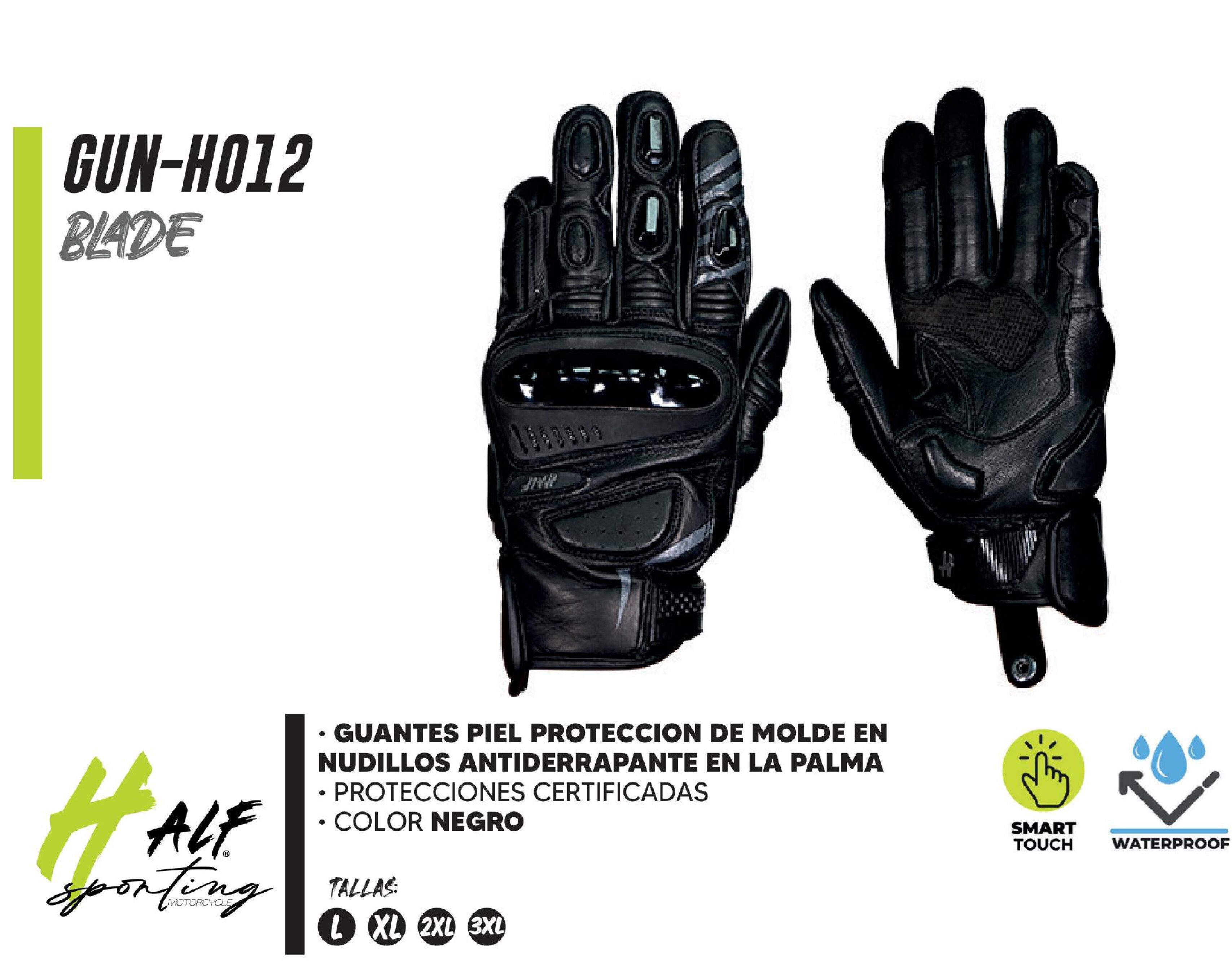 GUANTES PIEL PROTECCION DE MOLDE EN NUDILLOS ANTIDERRAPANTE EN LA PALMA / GUN-H012-S