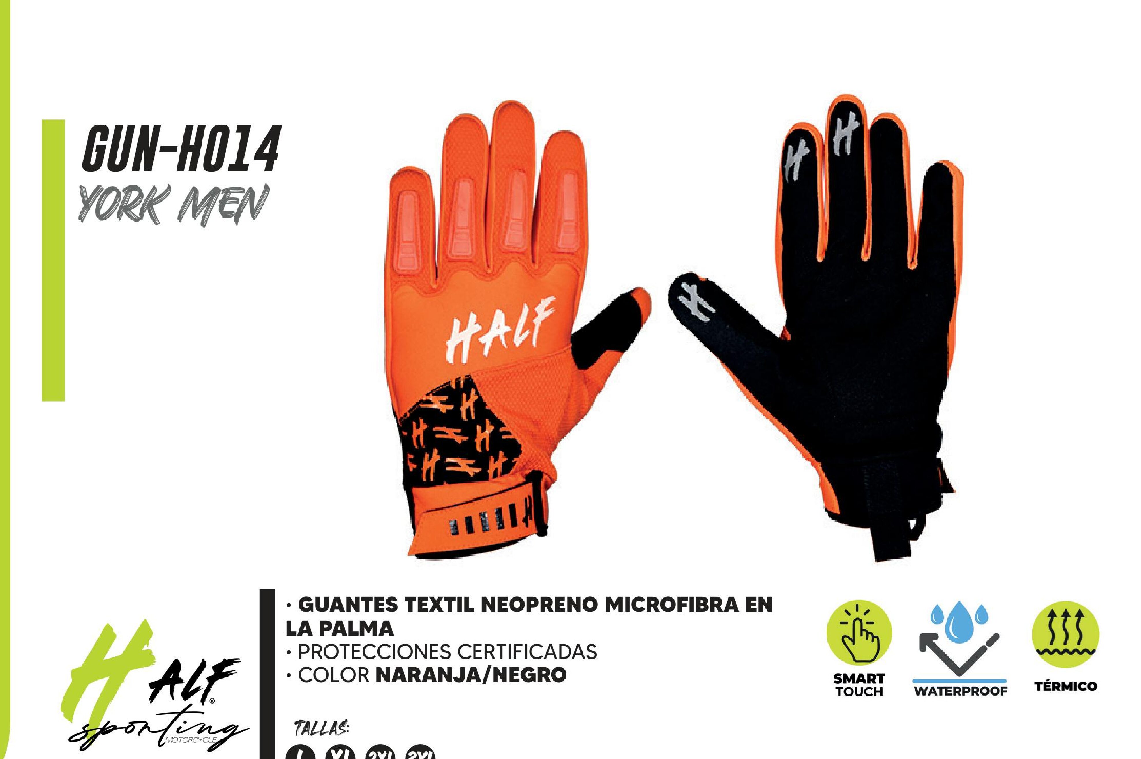 GUANTES TEXTIL NEOPRENO MICROFIBRA EN LA PALMA / GUN-H014-L