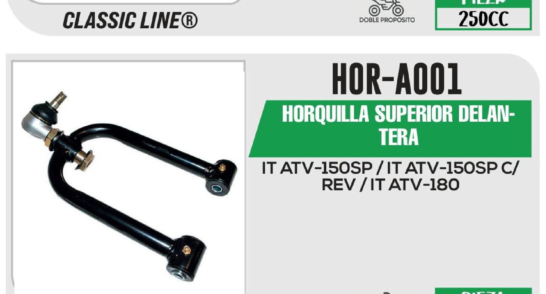 HORQUILLA SUPERIOR DELANTERA / HOR-A001