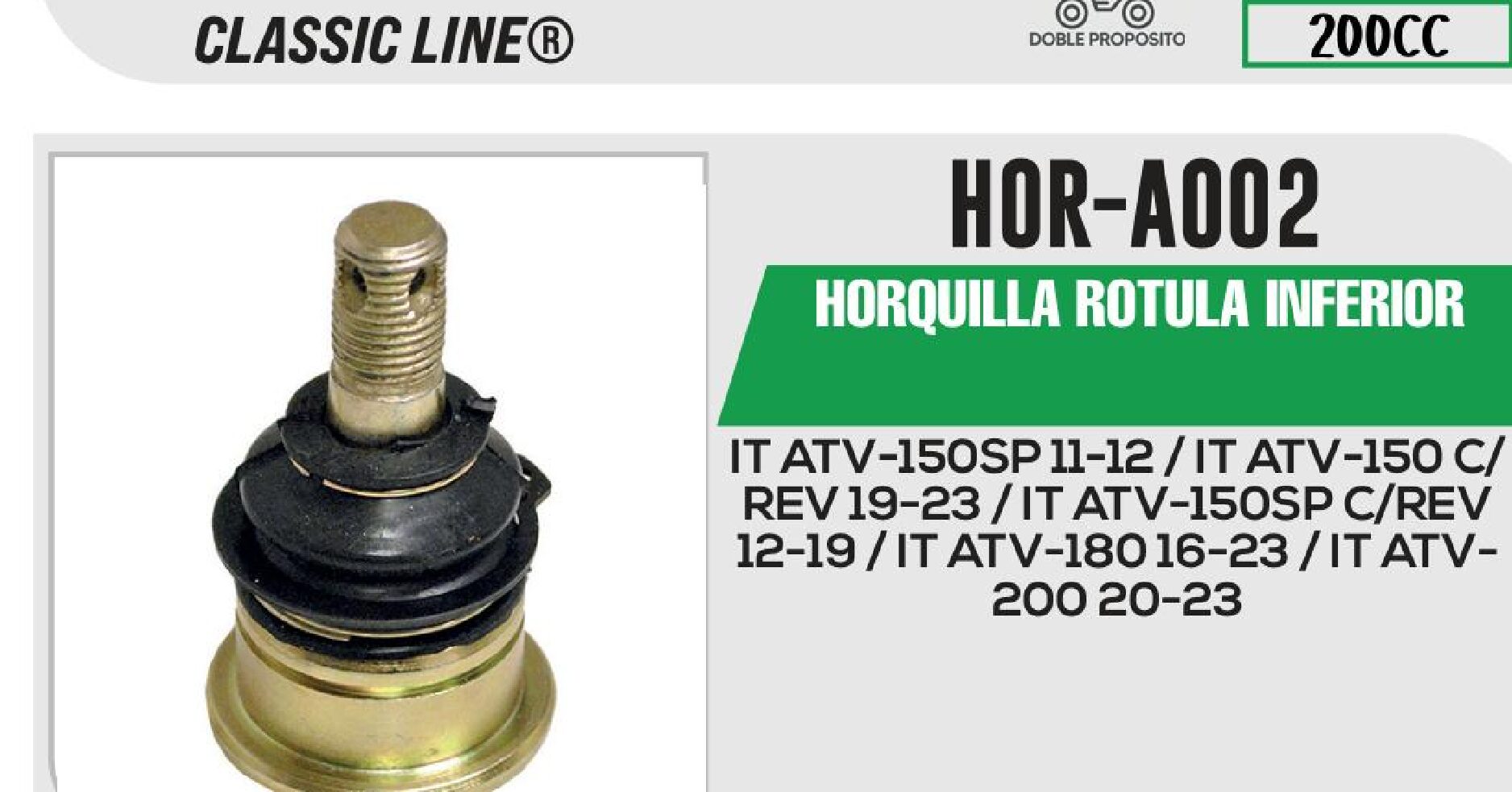 HORQUILLA ROTULA INFERIOR / HOR-A002