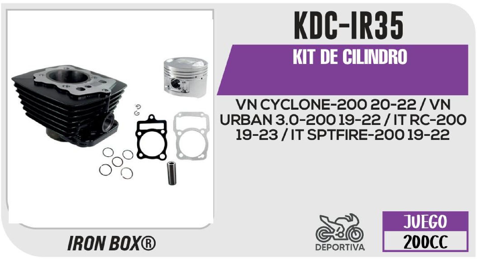 KIT DE CILINDRO / KDC-IR35