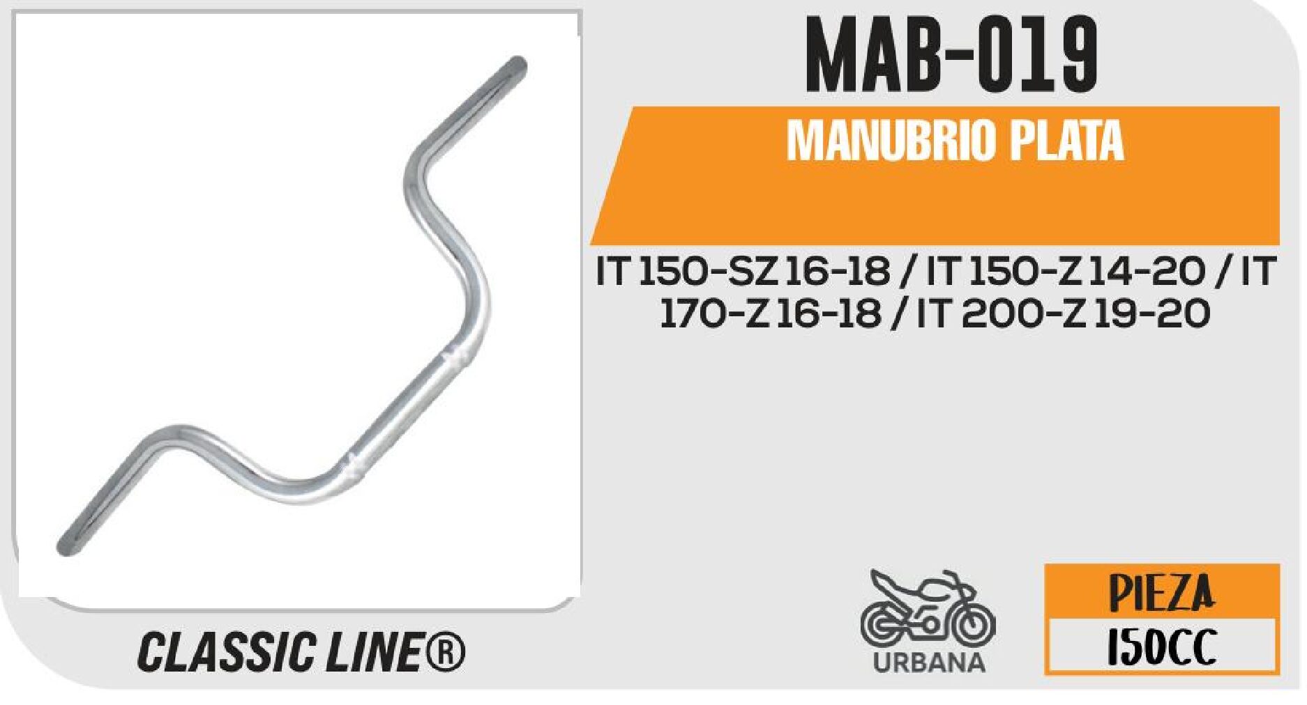 MANUBRIO PLATA / MAB-019