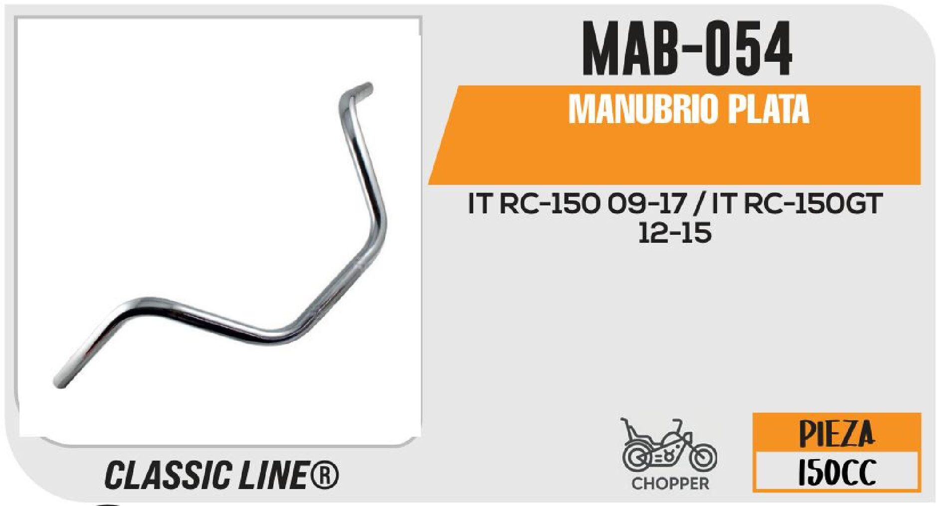 MANUBRIO PLATA / MAB-054