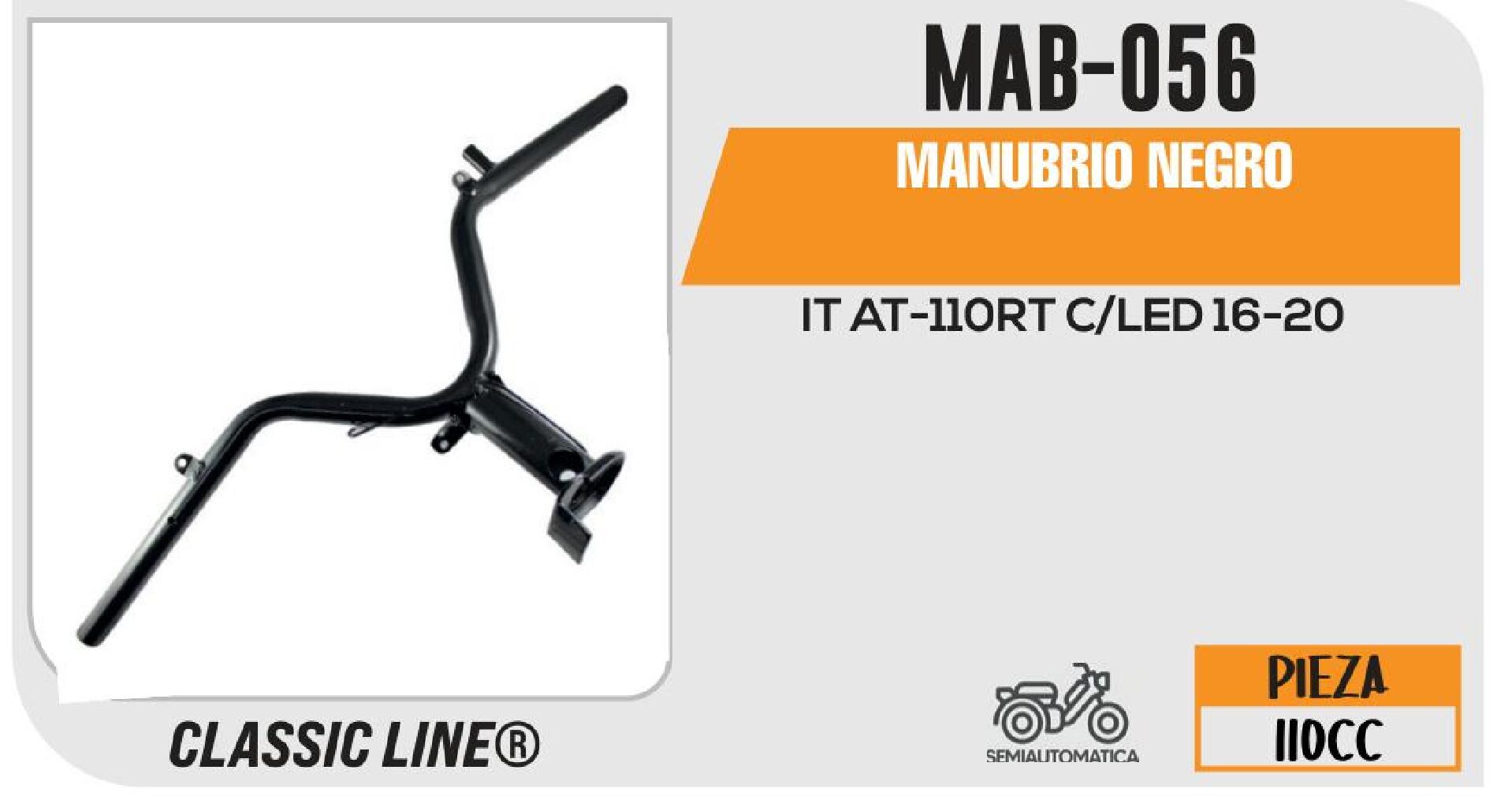 MANUBRIO NEGRO / MAB-056