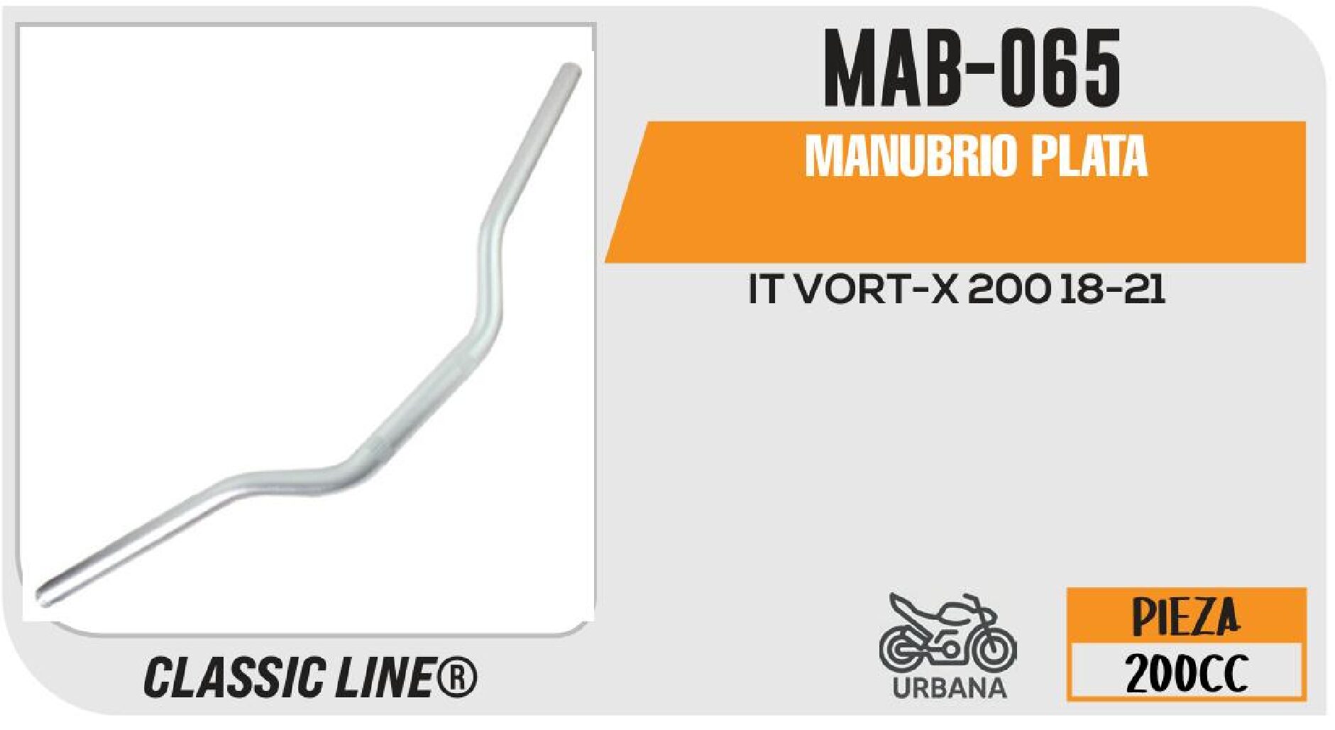 MANUBRIO PLATA / MAB-065