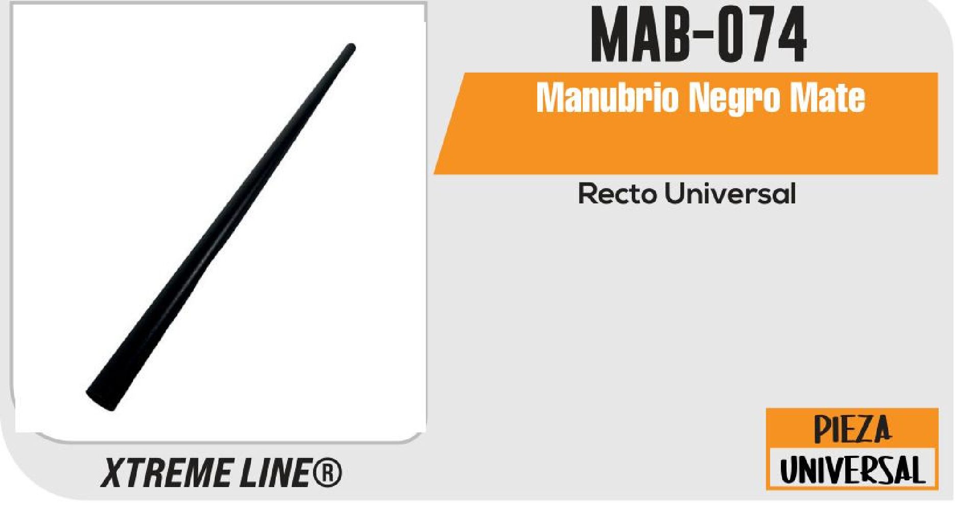 MANUBRIO NEGRO MATE / MAB-074
