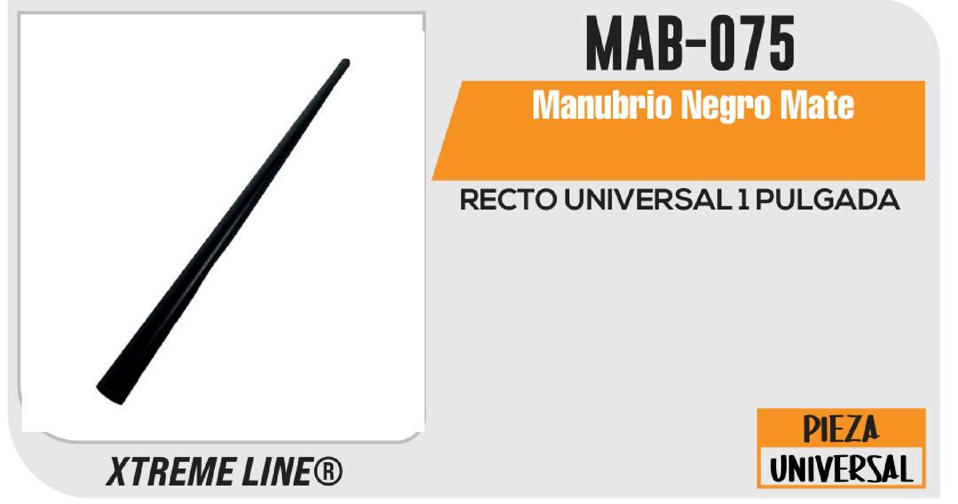MANUBRIO NEGRO MATE / MAB-075