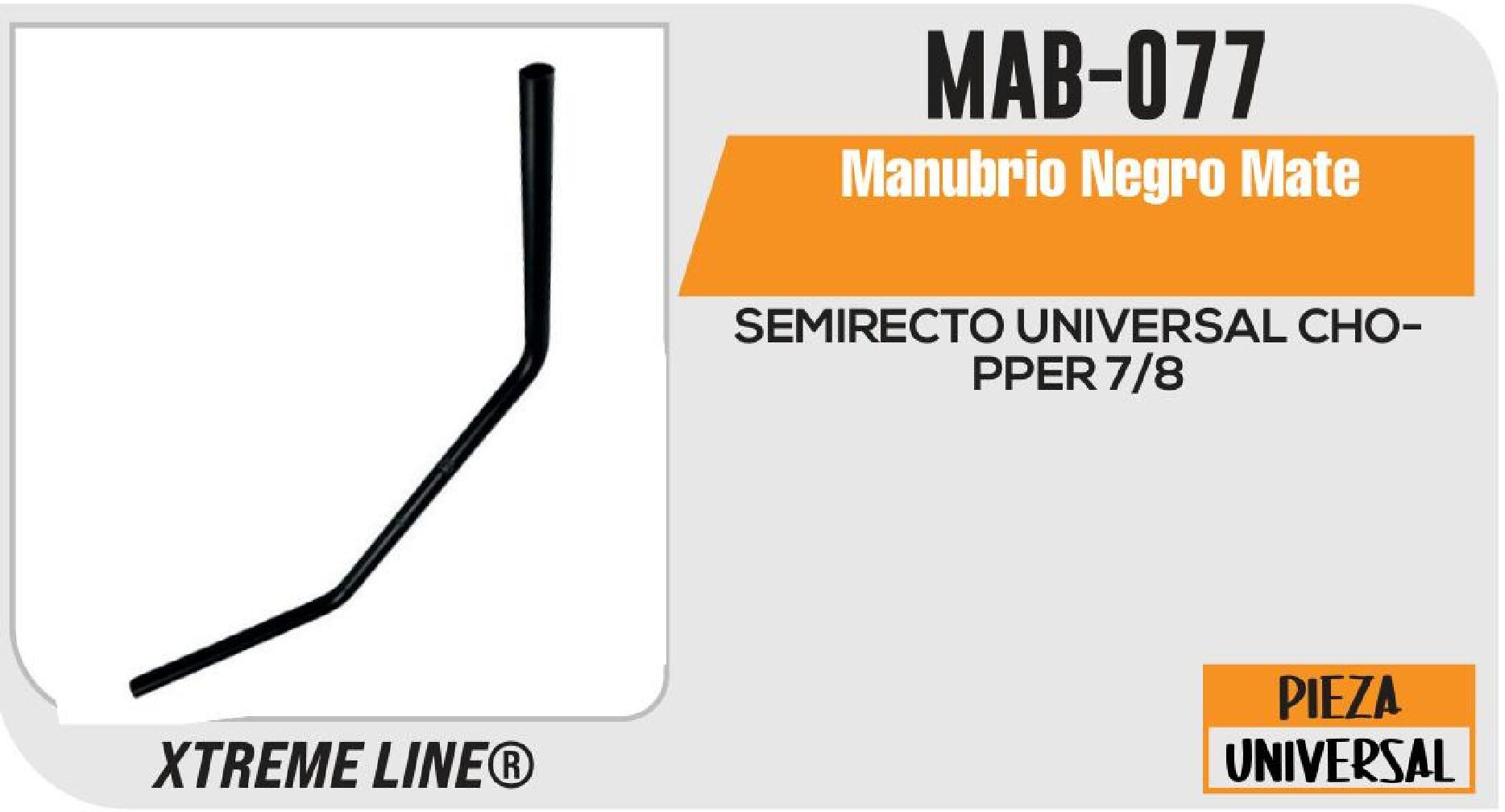 MANUBRIO NEGRO MATE / MAB-077