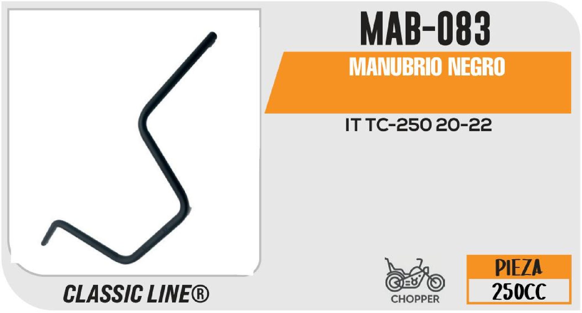 MANUBRIO NEGRO / MAB-083