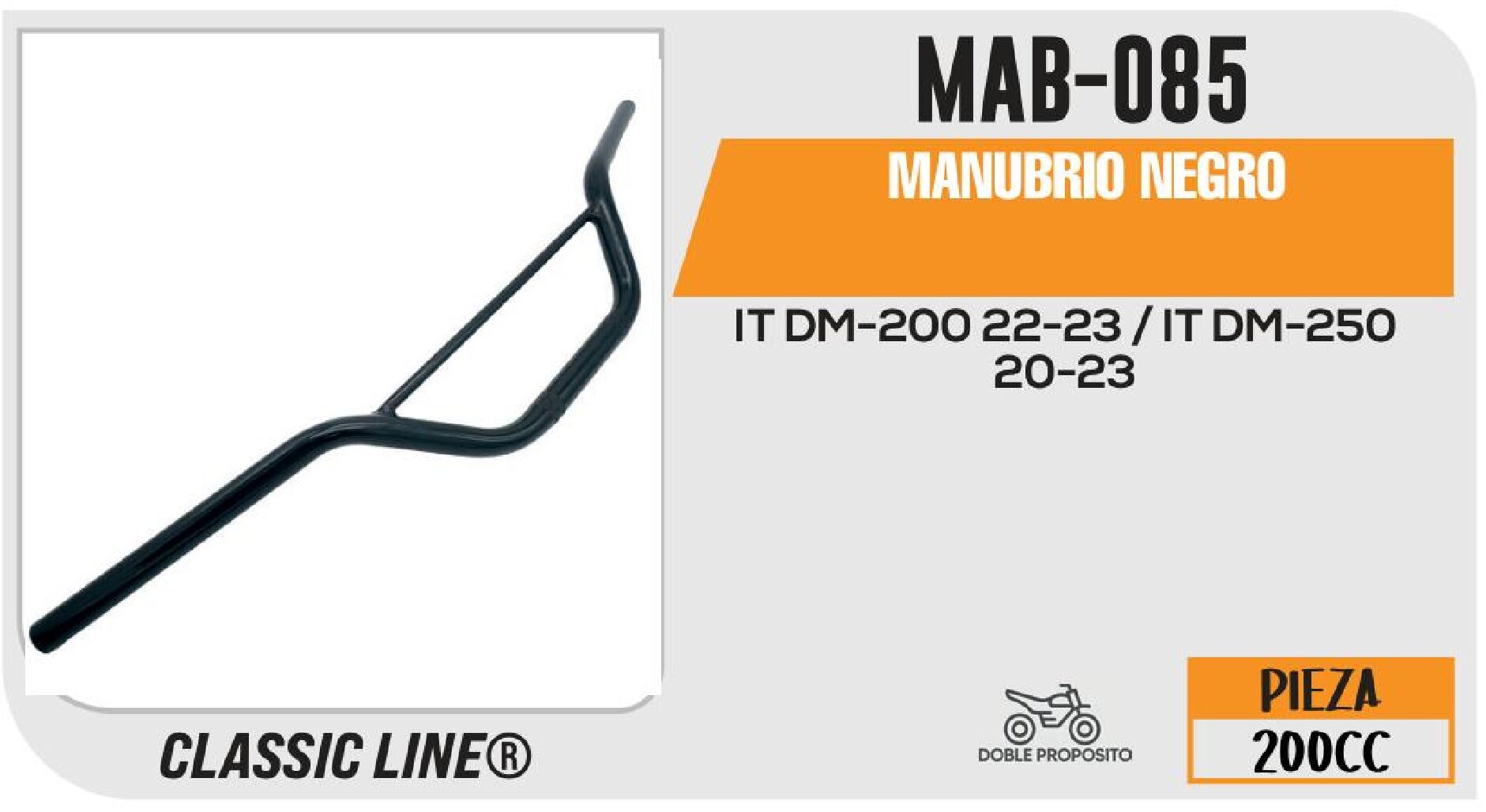 MANUBRIO NEGRO / MAB-085