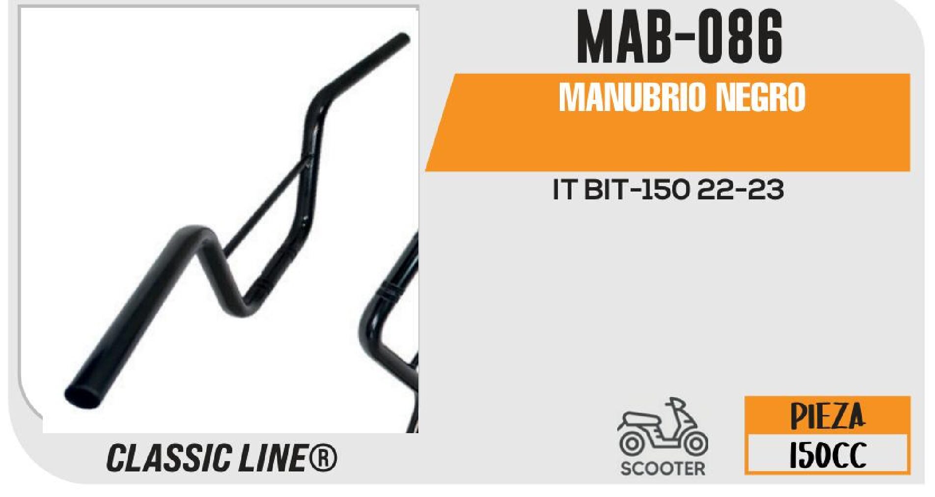 MANUBRIO NEGRO / MAB-086