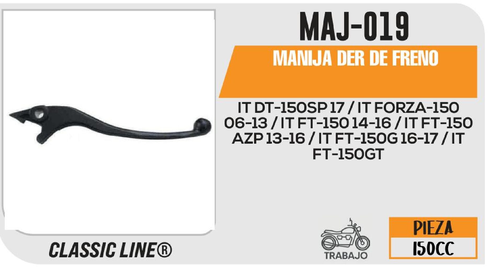 MANIJA DER DE FRENO / MAJ-019