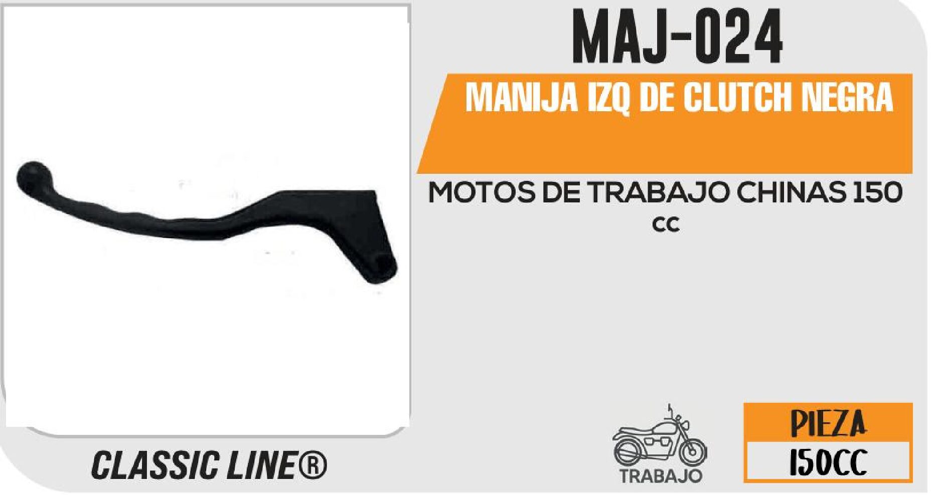 MANIJA IZQ DE CLUTCH NEGRA / MAJ-024