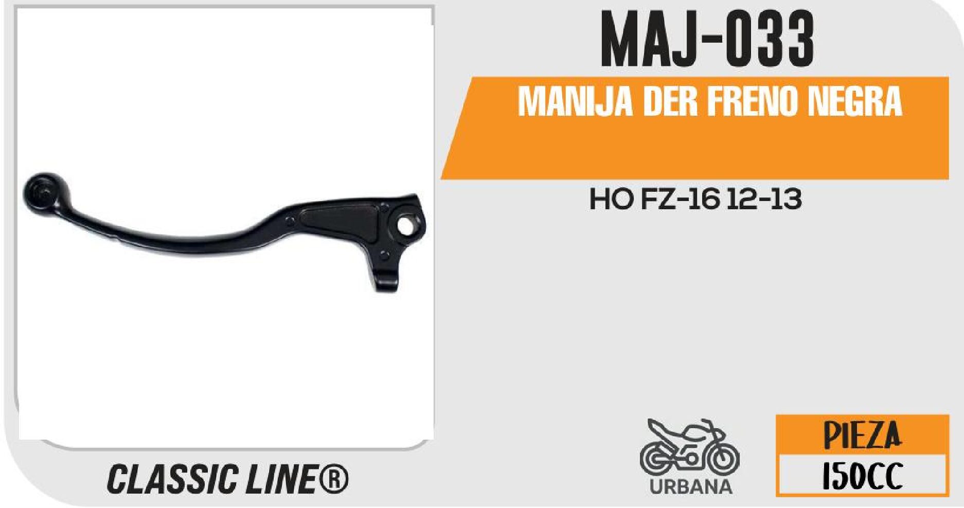 MANIJA DER FRENO NEGRA / MAJ-033