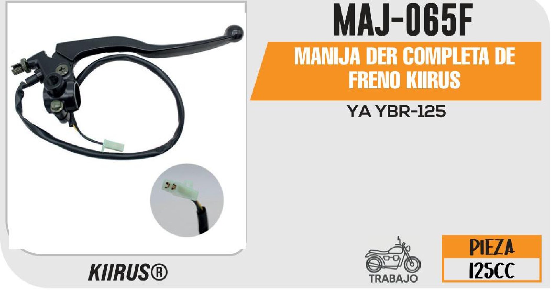 MANIJA DER COMPLETA DE FRENO KIIRUS / MAJ-065F