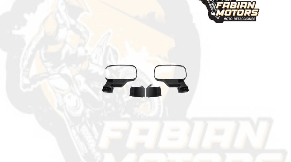ESPEJO UTV'S PLASTICO 18.5CM ALTURA X 9.5CM ANCHO (7.29" X 3.74"), SOPORTE DIAMETRO 4.45CM, 5.08CM (1.75", 2") NEGRO LATERAL P/ RZR, P/ MAVERICK, P/ MAVERICK X3 (JUEGO)