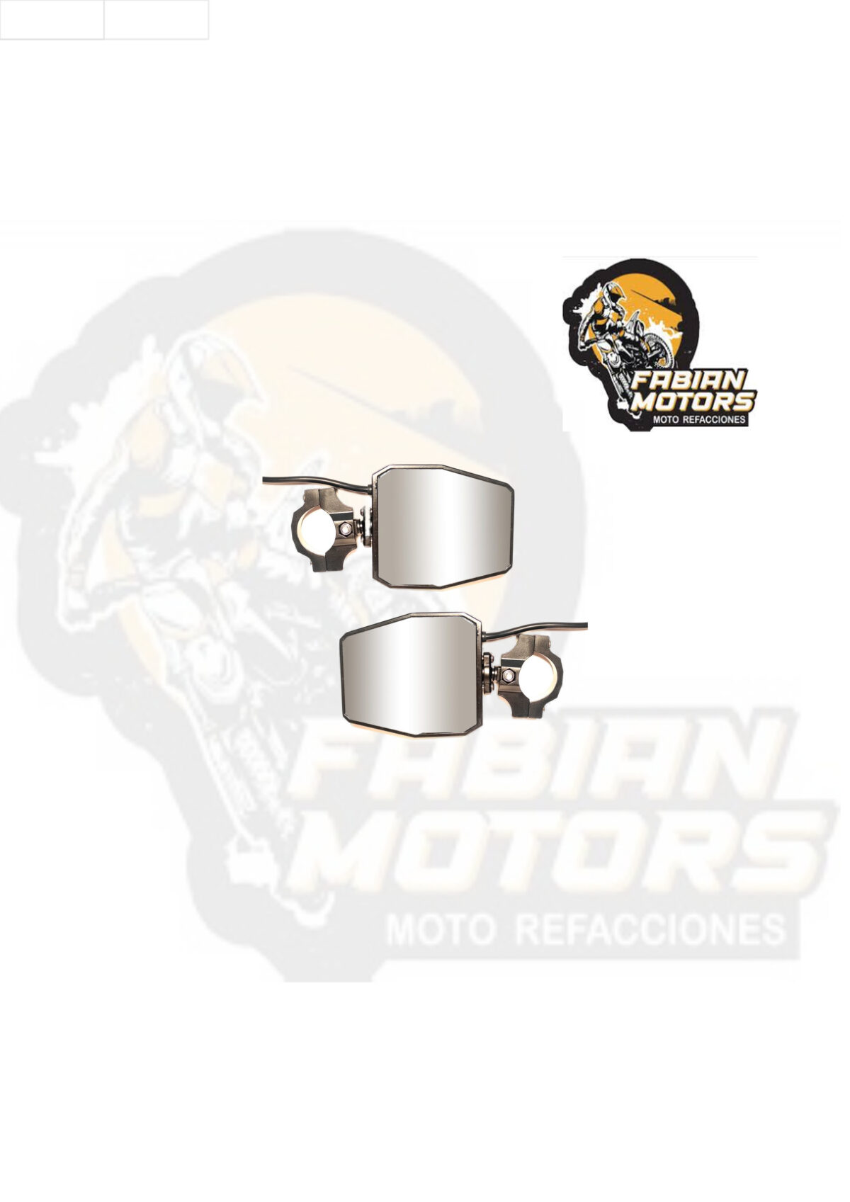 ESPEJOS ALUMINIO NEGROS 12V 45W P/ X3 MX2