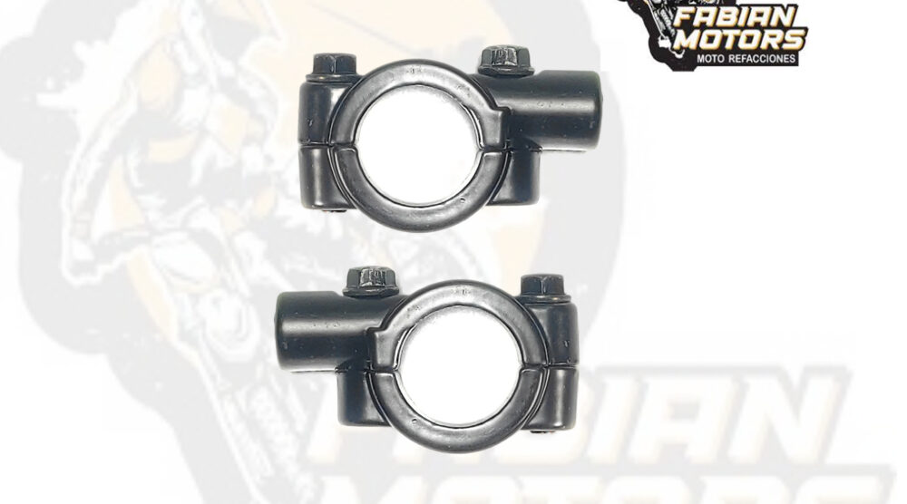 SOPORTES UNIVERSALES NEGROS 22.2MM ROSCA DERECHA 10MM (PAR)