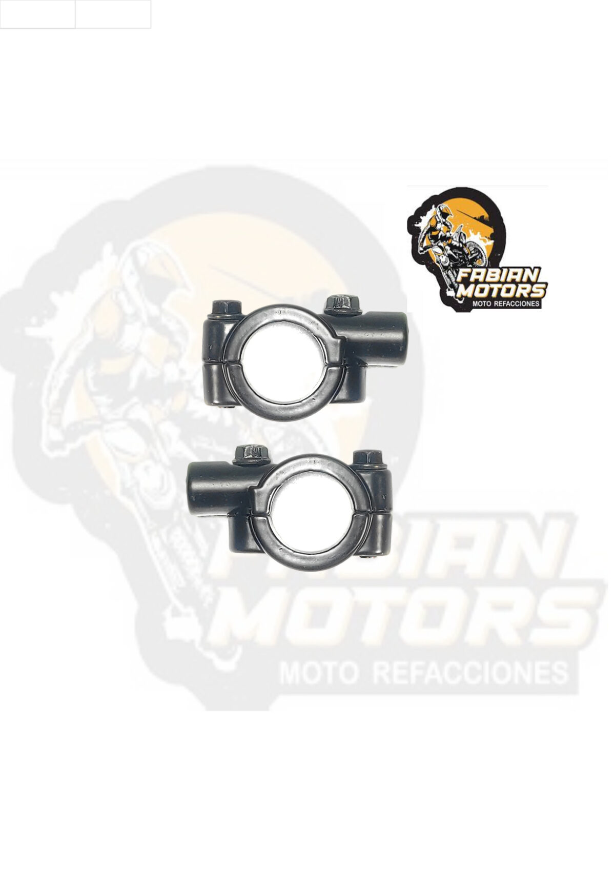 SOPORTES UNIVERSALES NEGROS 22.2MM ROSCA DERECHA 10MM (PAR)