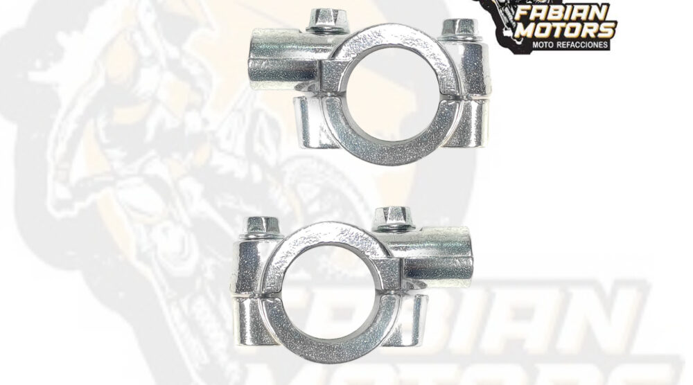SOPORTES UNIVERSALES CROMADOS 22.2MM ROSCA DERECHA 10MM (PAR)