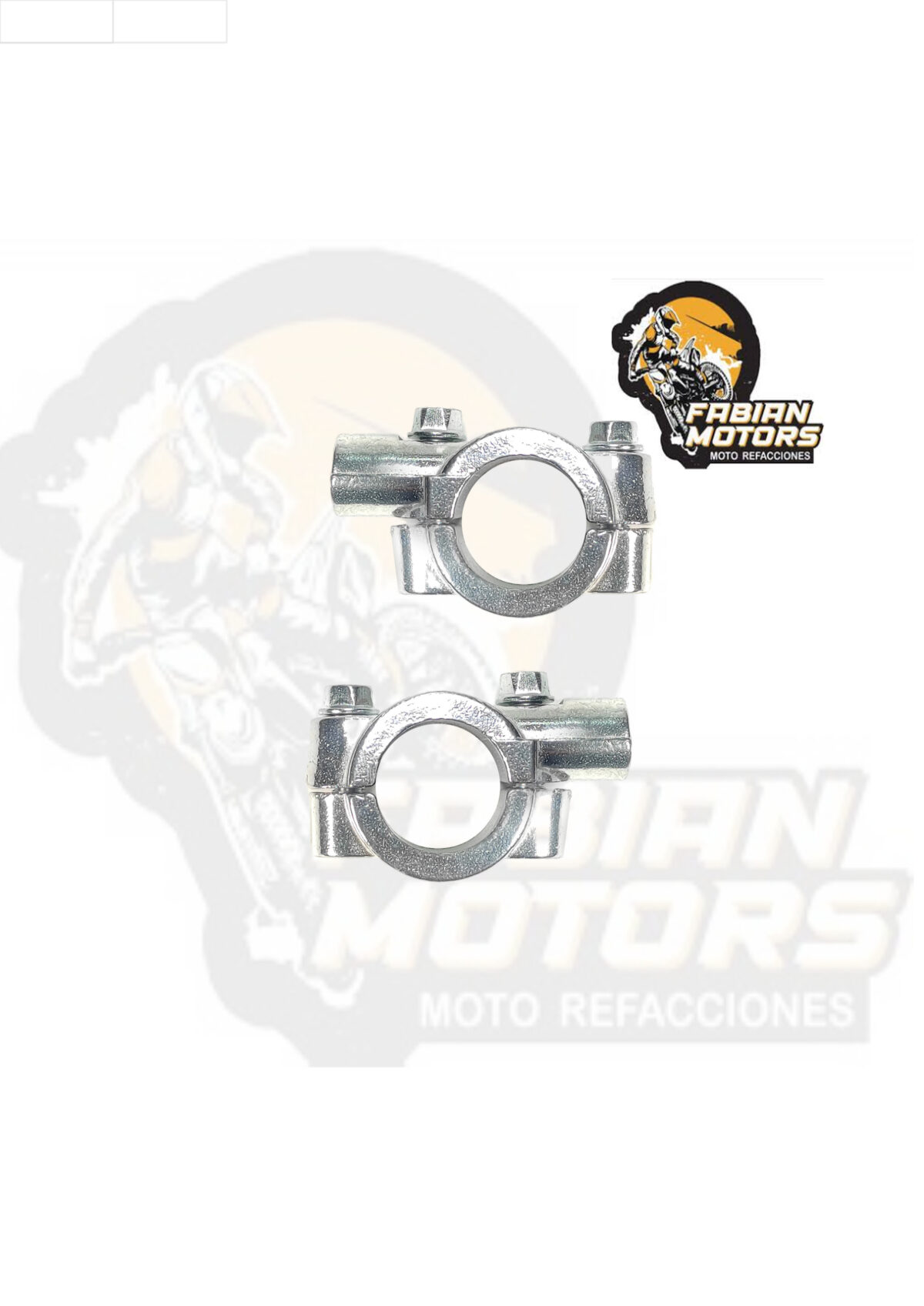 SOPORTES UNIVERSALES CROMADOS 22.2MM ROSCA DERECHA 10MM (PAR)