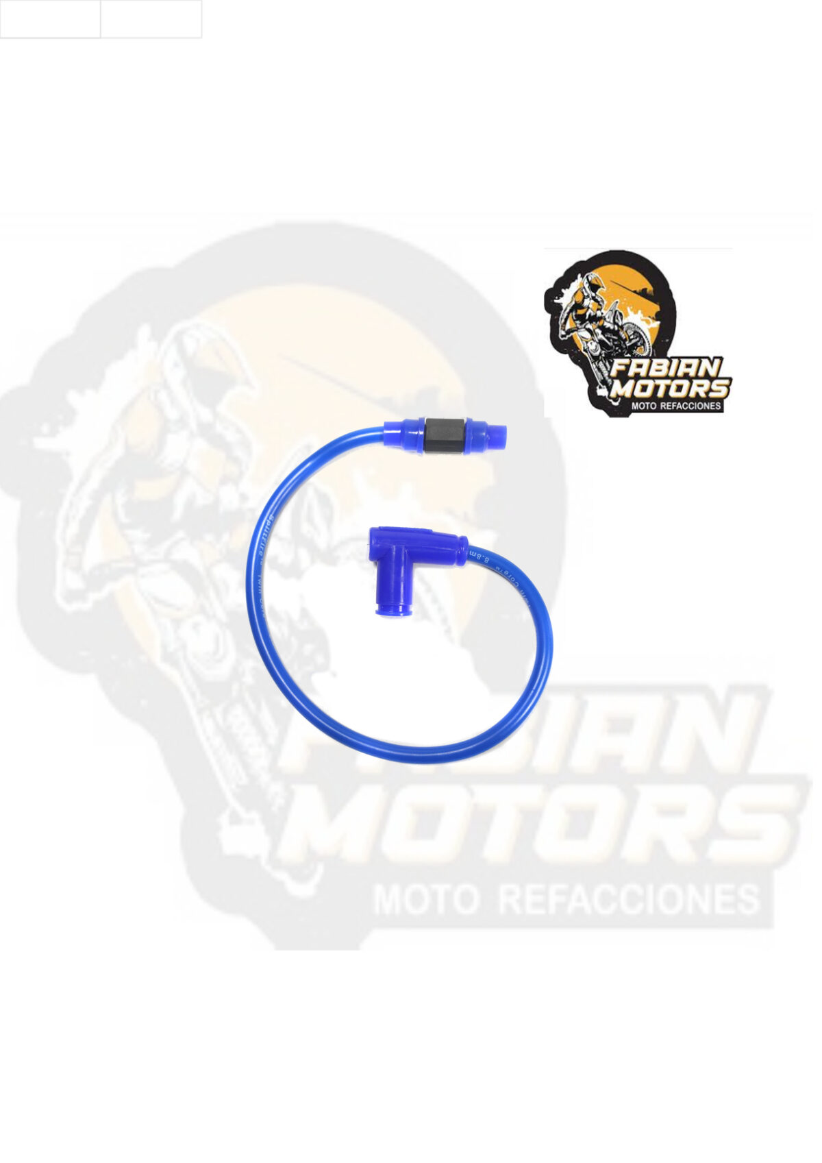 CABLE BUJIA 12V CAPUCHON 90° UNIVERSAL AZUL