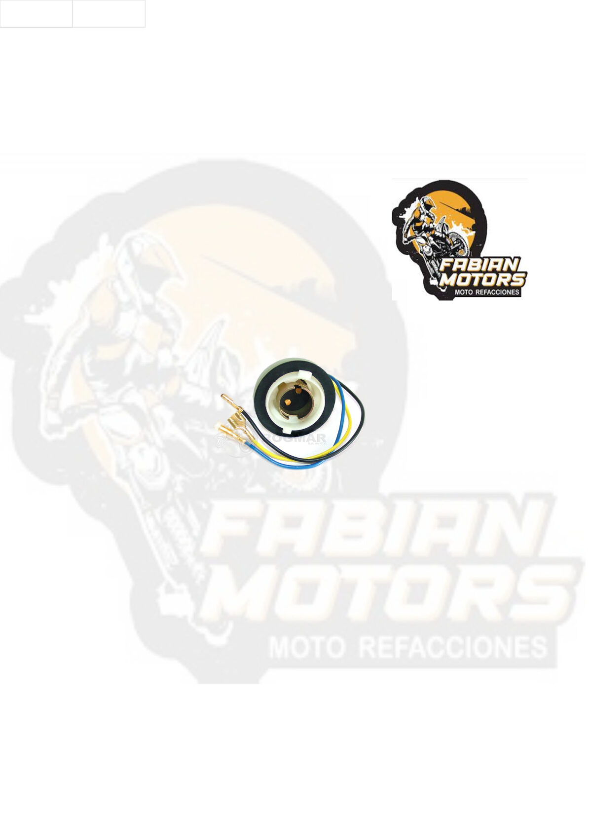 PORTA FOCO UNIVERSAL 12V BASE BA20D CBS MOTOS CHINAS (SOCKET)