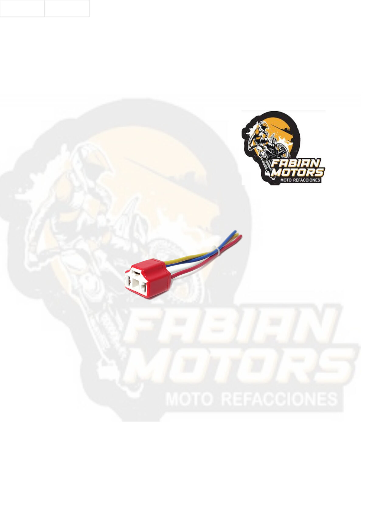 PORTA FOCO 12V BASE H4 ROJA (SOCKET) (PRECIO POR PIEZA) (VENTA MINIMA 10 PIEZAS)