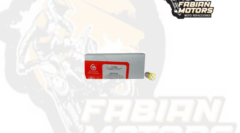 110-300000-1 FOCO AUXILIAR DE FARO Y LUZ TABLERO AMARILLO LED 10W T8 ( VENTA MINIMA 10 PIEZAS ) ( PRECIO POR PIEZA )