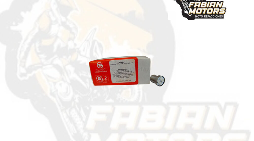 FOCO STOP LED ROJO 12V G18.5 ( VENTA MINIMA 10 PIEZAS ) ( PRECIO POR PIEZA )