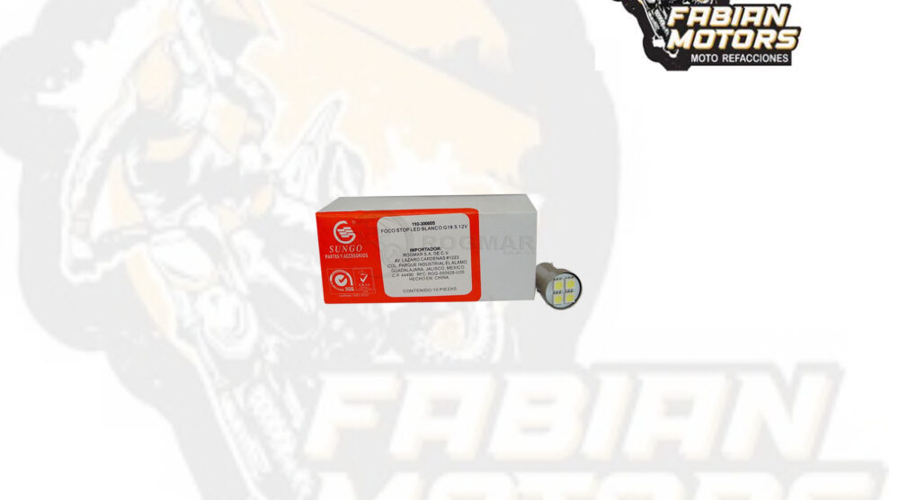 FOCO STOP LED BLANCO 12V G18.5 ( VENTA MINIMA 10 PIEZAS ) ( PRECIO POR PIEZA )