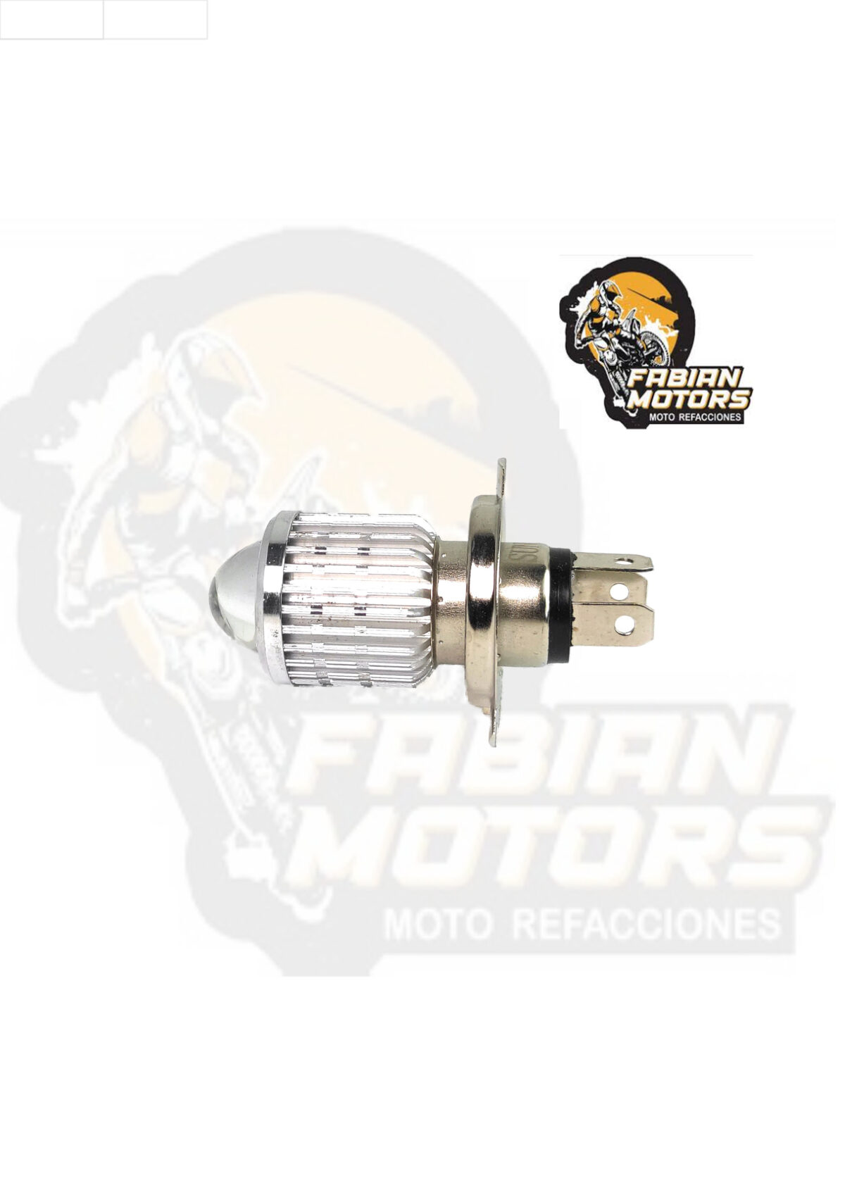 FOCO FARO LED H4 12V PLATA SG-0166A (VENTA DE 1 PIEZA)
