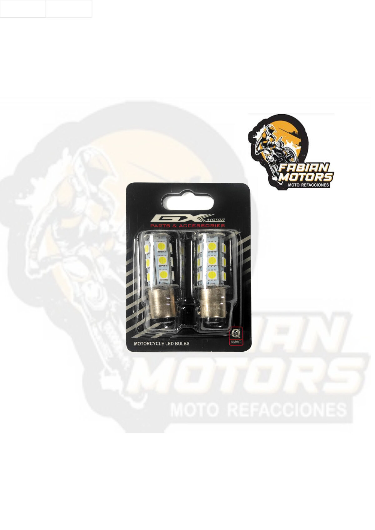 110-400005-1 FOCO STOP TRASERO LED 2 POLOS LUZ BLANCA 12V BA15D A-001 (COMPRA MINIMA POR BLISTER) (BLISTER C/ 2 PIEZAS ) (PRECIO POR PIEZA)