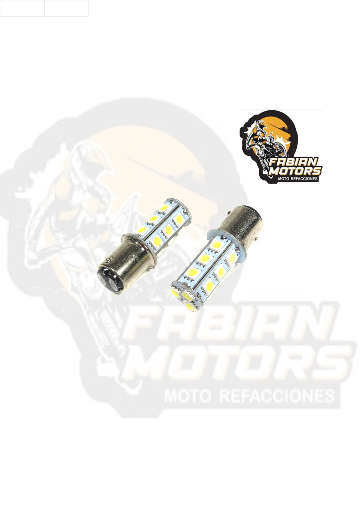 FOCO STOP TRASERO LED 2 POLOS LUZ BLANCA 12V BAY15D A-001 ( VENTA MINIMA POR BLISTER ) ( BLISTER C/ 2 PIEZAS ) ( PRECIO POR PIEZA )