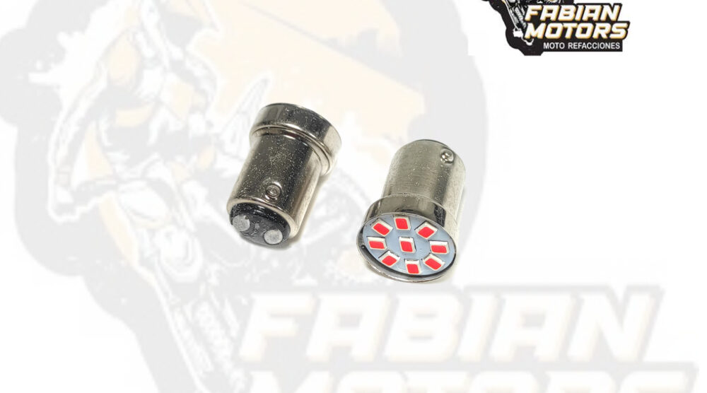 FOCO STOP TRASERO LED 2 POLOS LUZ ROJA 12V BAY15D A-002 ( VENTA MINIMA POR BLISTER ) ( BLISTER C/ 2 PIEZAS ) ( PRECIO POR PIEZA )        