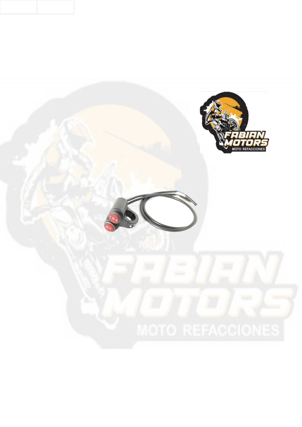 INTERRUPTOR DOBLE LUCES FAROS ALUMINIO 12V 21MM-25MM (CON LUZ) (CONTRA EL AGUA) 101481